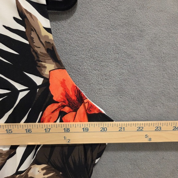 DB‎ Established 1962 Maxi Dress Women Size 18 Floral Tropical Resort Beach Flowy - Picture 4 of 7